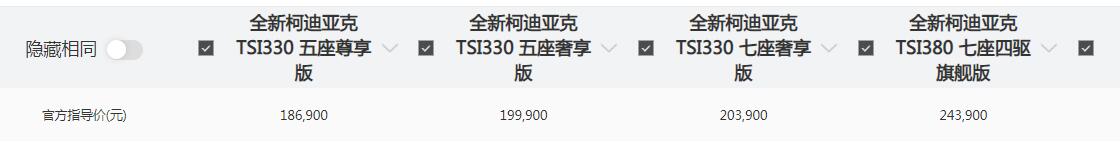 内外都有提升，中期改款斯柯达柯迪亚克上市售18.69~24.39万元